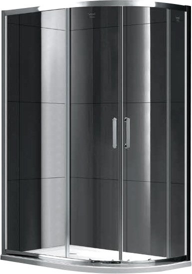 Душевой угол GEMY Victoria 110x80x190 профиль хром, стекло прозрачное