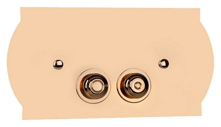 Кнопка смыва TW TW300.3oro золотой