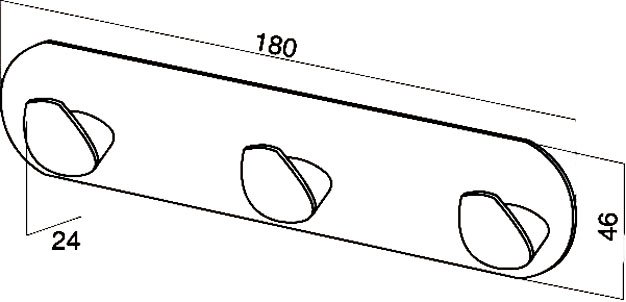 Крючок для полотенец AM PM Inspire A5035764 Хром