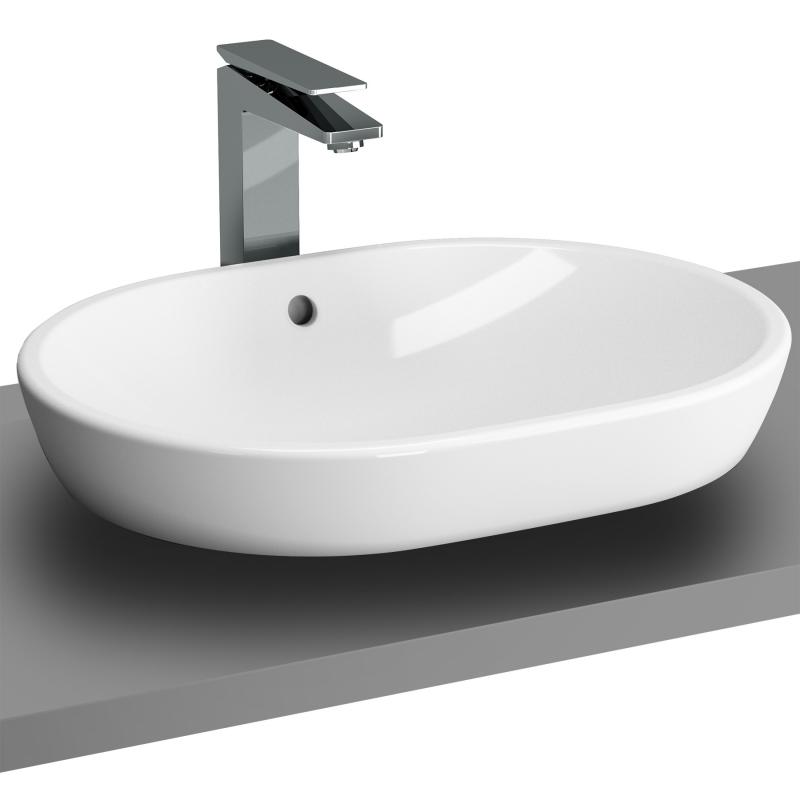 Раковина накладная 60см Vitra Metropole 5942B003-0012 белый