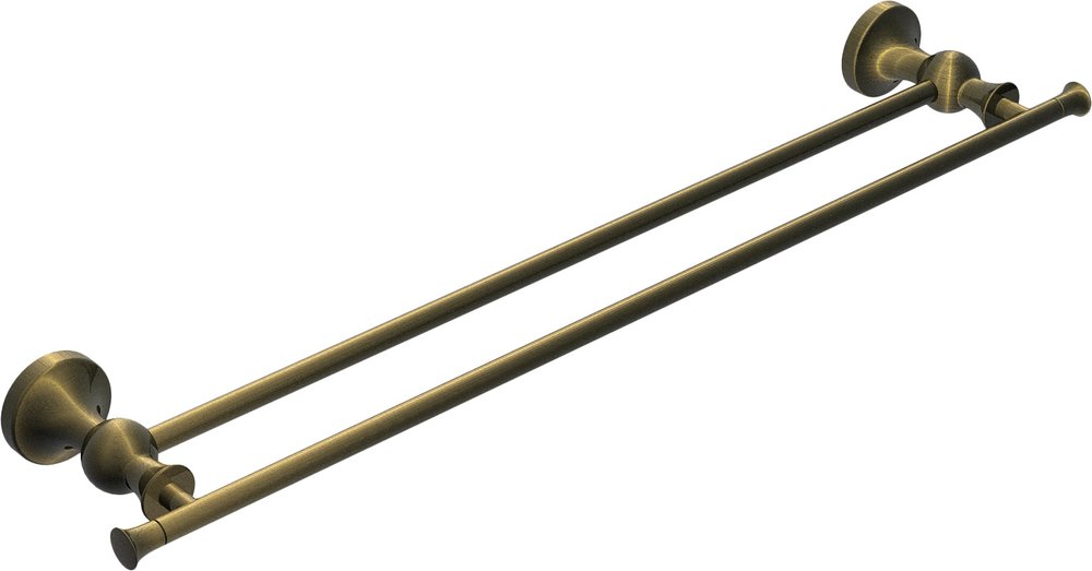 Держатель для полотенец Rush Crete CR35532 двойной Бронза