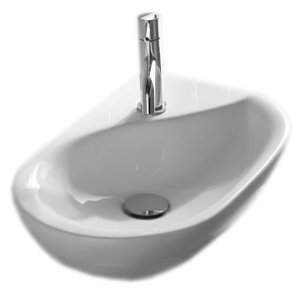 Раковина Globo Lavabi d arredamento Misura MI012 bianco lucido