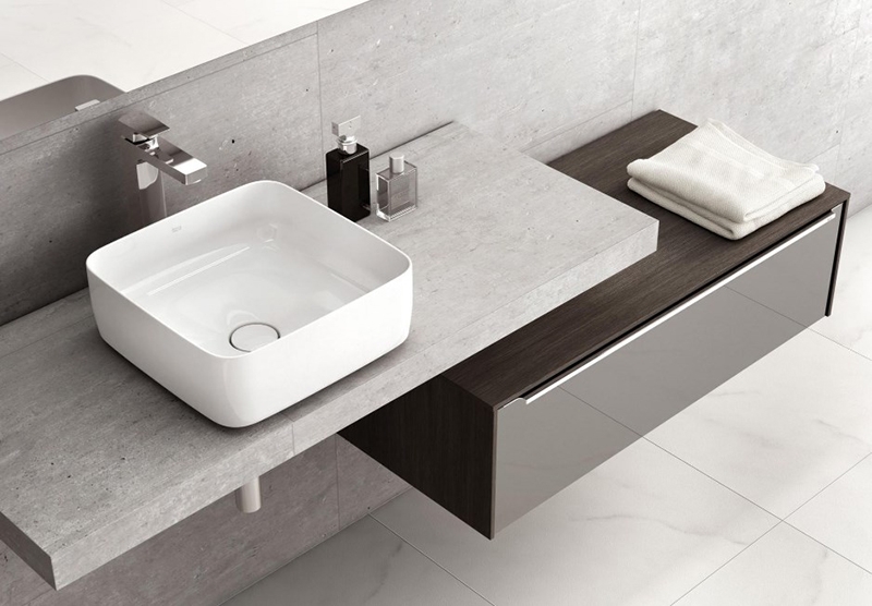 Раковина накладная 37см Roca Inspira 327532000 белый