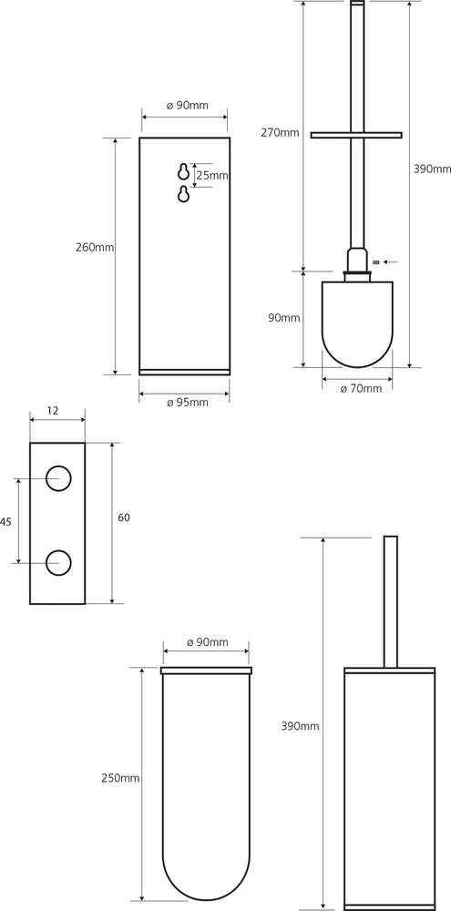 Ершик для унитаза Bemeta Omega 102313067 Хром