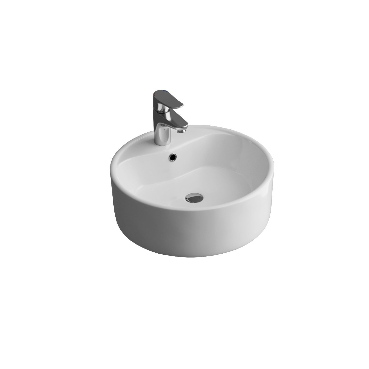 Раковина накладная 41см Grossman  GR-3012 белый