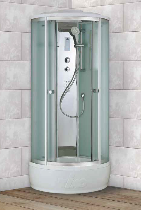 Душевая кабина Timo Comfort T-8880 F 80x80x220 профиль хром глянцевый, стекло матовое