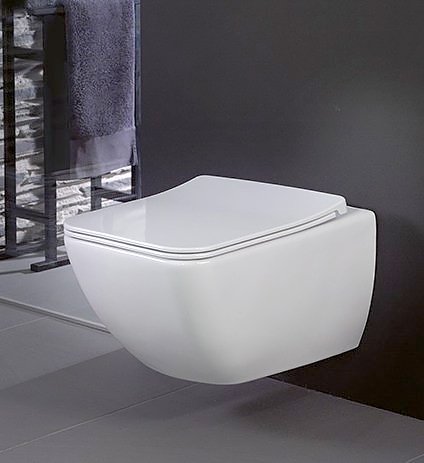Унитаз подвесной безободковый Villeroy&Boch Venticello Pack 4611RLR1 белый с покрытием CeramicPlus с сиденьем Микролифт