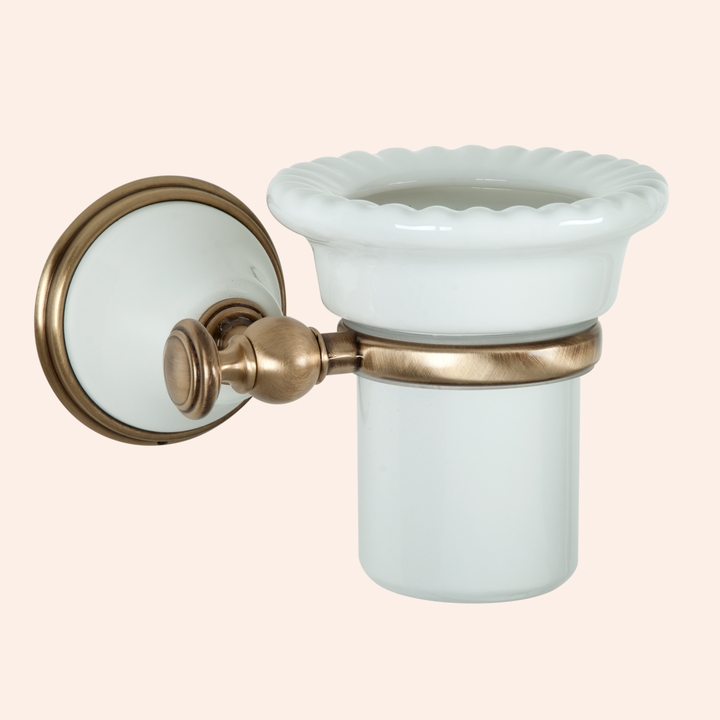 Стакан TW Harmony TWHA109bi Хром/белый