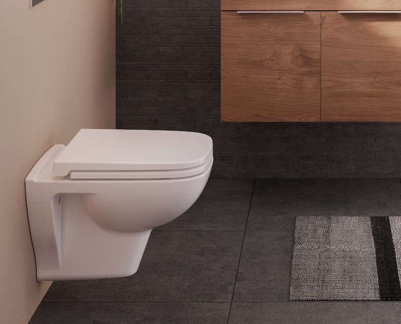 Комплект подвесного унитаза Vitra S20 9004B003-7207 с инсталляцией и кнопкой, сиденье микролифт