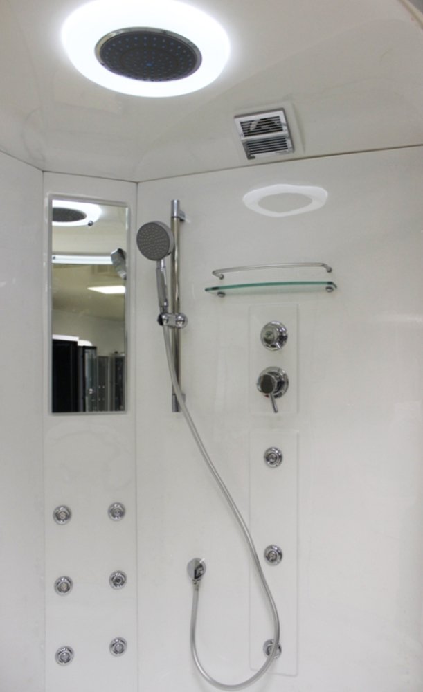 Душевая кабина Timo Lux Т-7735 F 135x135x220 профиль хром глянцевый, стекло рифленое