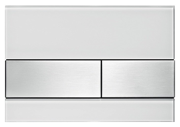 Кнопка смыва TECE Square 9240801 белый/сталь