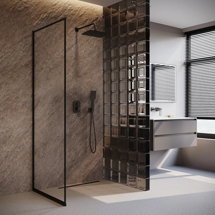 Встраиваемая душевая система Iddis Slide SLIBL02i67 черный матовый