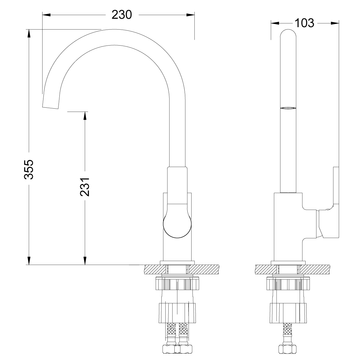 Смеситель для кухни Lemark Aura LM0605C хром