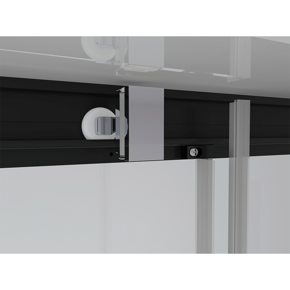 Душевая кабина Black&White G8800 110x80x225 профиль черный матовый, стекло прозрачное