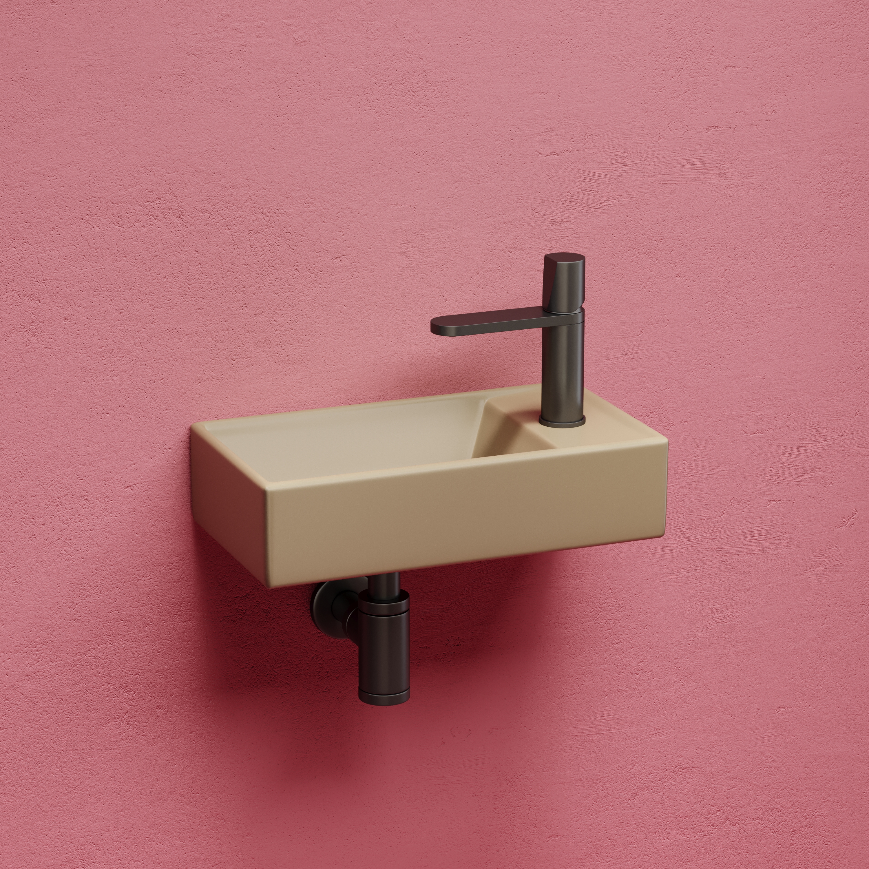 Раковина подвесная 40см Ceramica Nova Element CN6051LMC капучино матовый