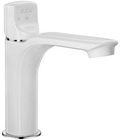 Смеситель для раковины E.C.A Myra 104108986EX белый/хром