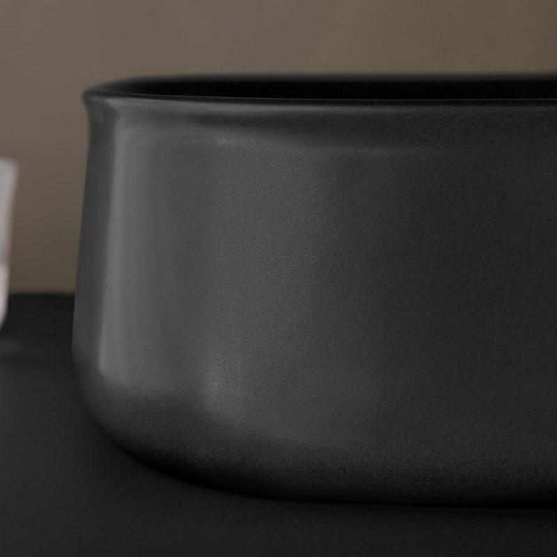 Раковина накладная 42см Duravit Zencha 2373421379 черный матовый