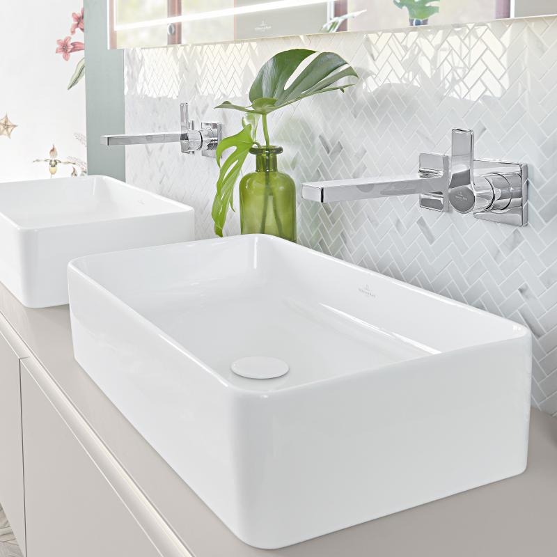 Раковина накладная 56м Villeroy & Boch Collaro 4A2056R1 alpin с покрытием ceramicplus