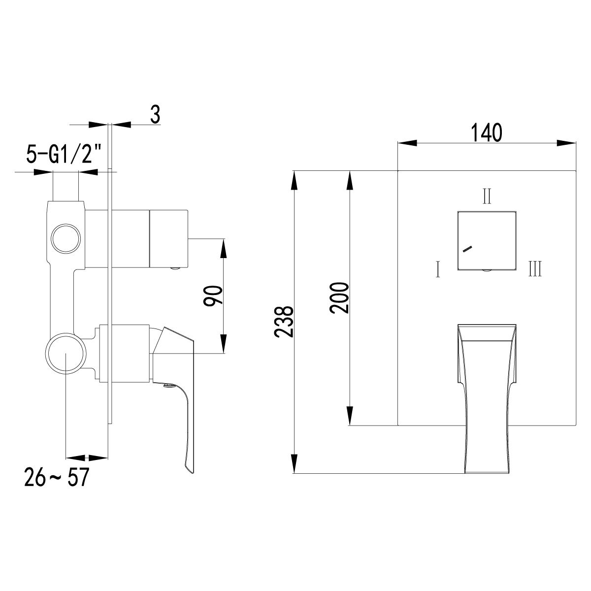 Смеситель для ванны с душем Lemark Unit LM4528C хром