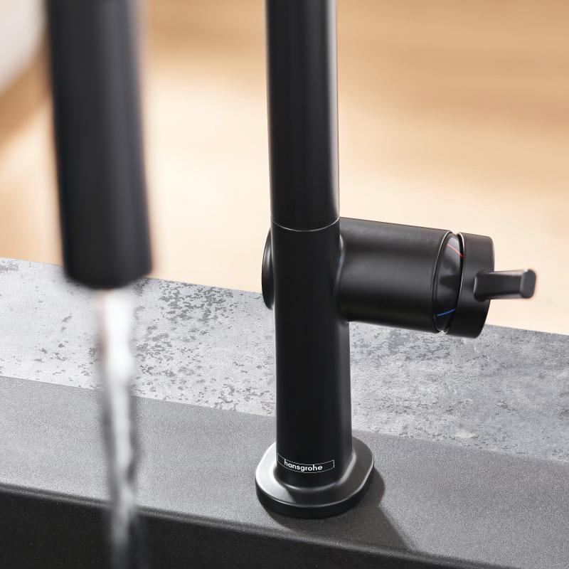 Смеситель для кухни Hansgrohe Talis M54 72803670 черный матовый