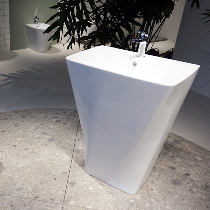 Раковина напольная 63см Azzurra Hera HELF06343T0MBI*1 белый