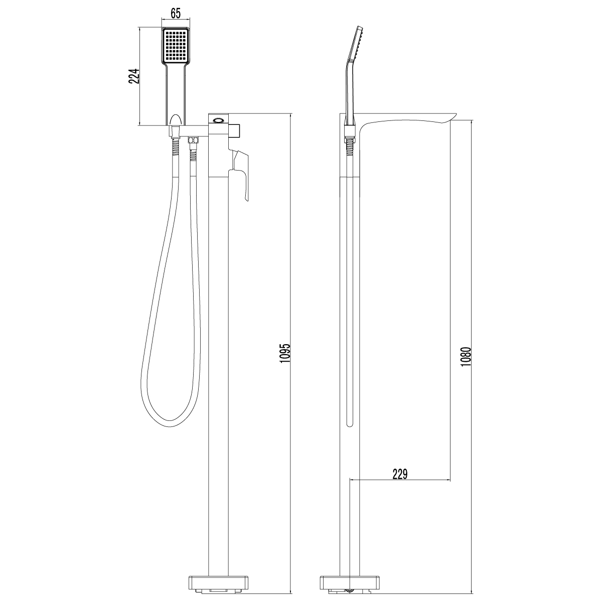 Смеситель для ванны с душем Lemark Unit LM4544C хром