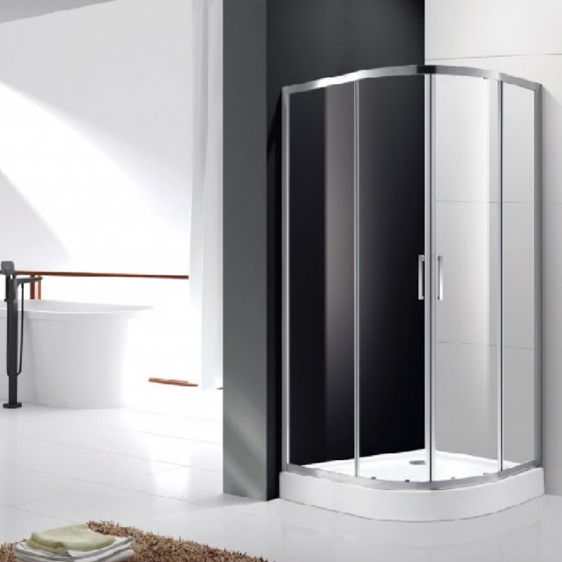 Душевой уголок Cezares Molveno RH-2 120х90 профиль Хром стекло прозрачное