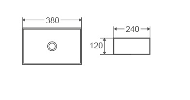 Раковина накладная 47см D&K Berlin DT1430216 белый