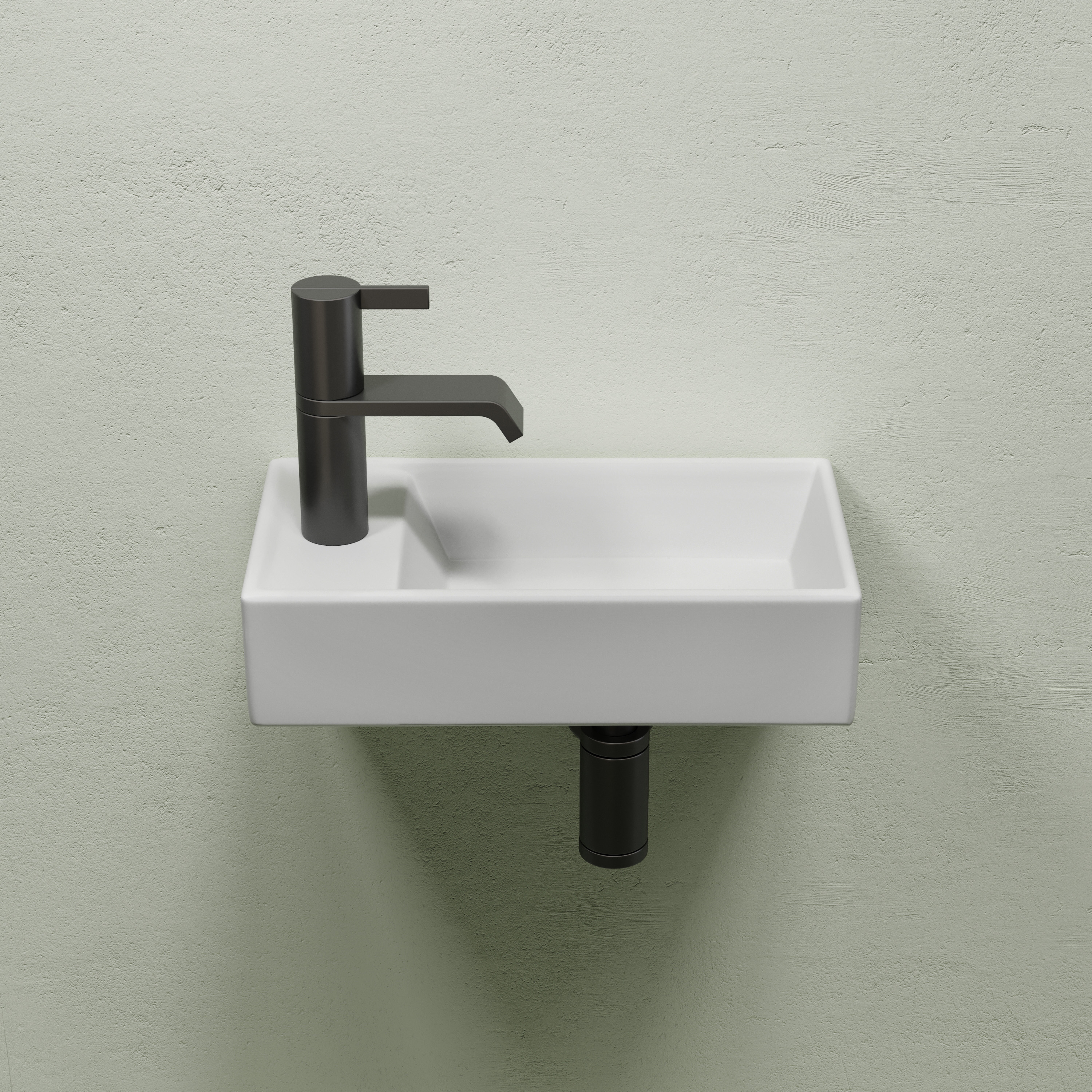 Раковина подвесная 40см Ceramica Nova Element CN6051RMW белый матовый