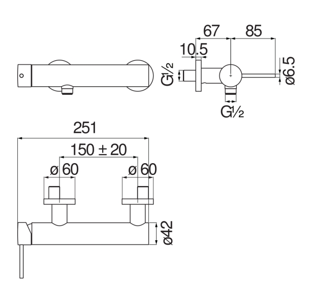 Смеситель для душа Nobili Velis VE125130CR хром