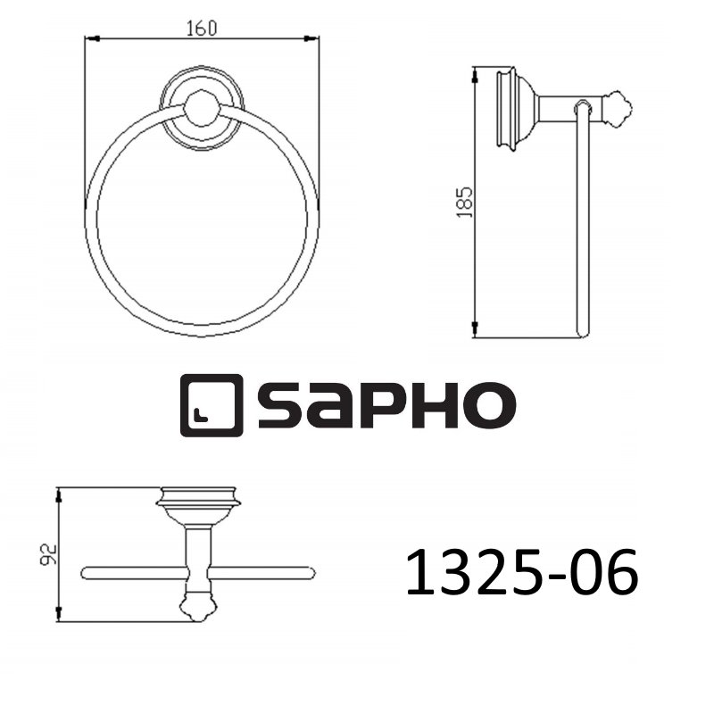 Держатель туалетной бумаги Sapho ASTOR 1325-06 хром