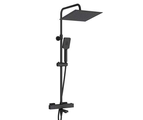 Душевая стойка WasserKRAFT A29901 черный матовый