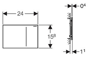 Кнопка смыва Geberit Sigma 70 115.625.SQ.1 коричневый