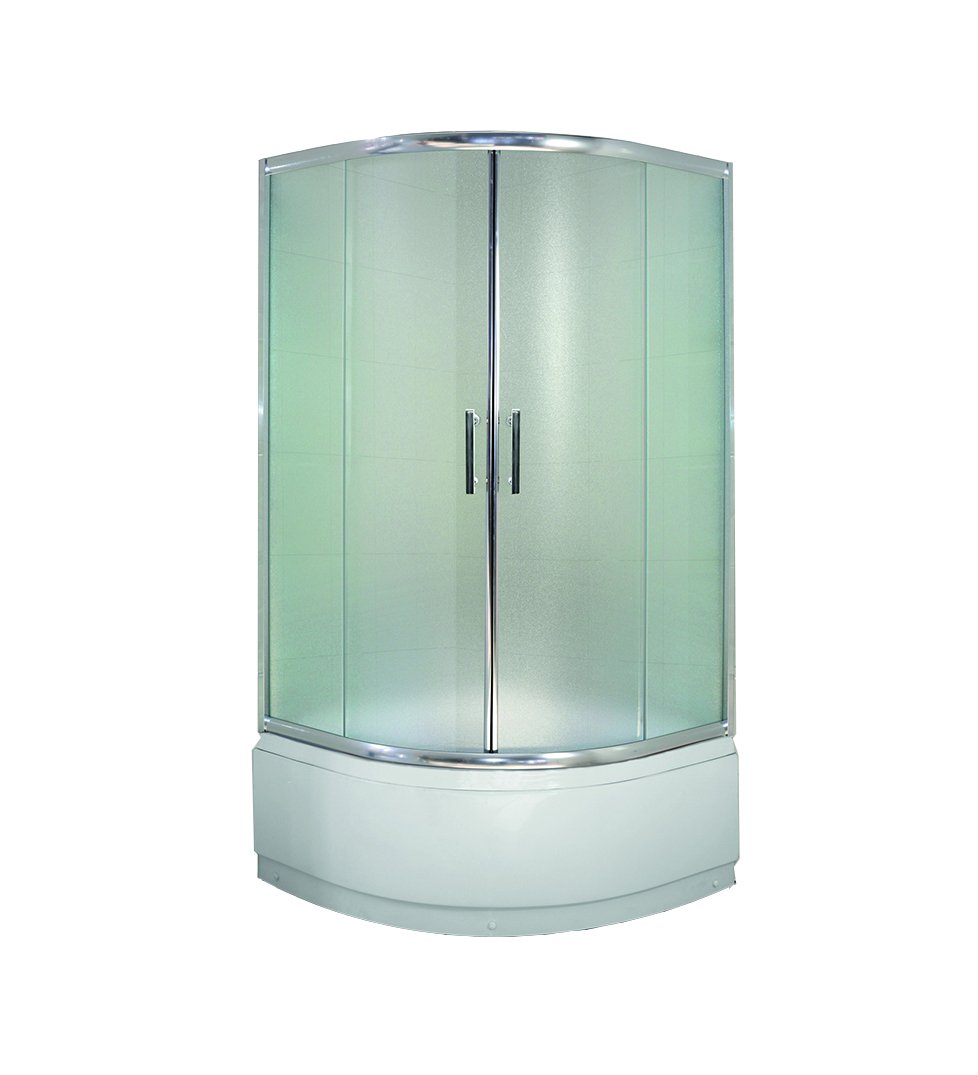 Душевой угол Esbano ES-8030 100x100x200 профиль хром, стекло матовое