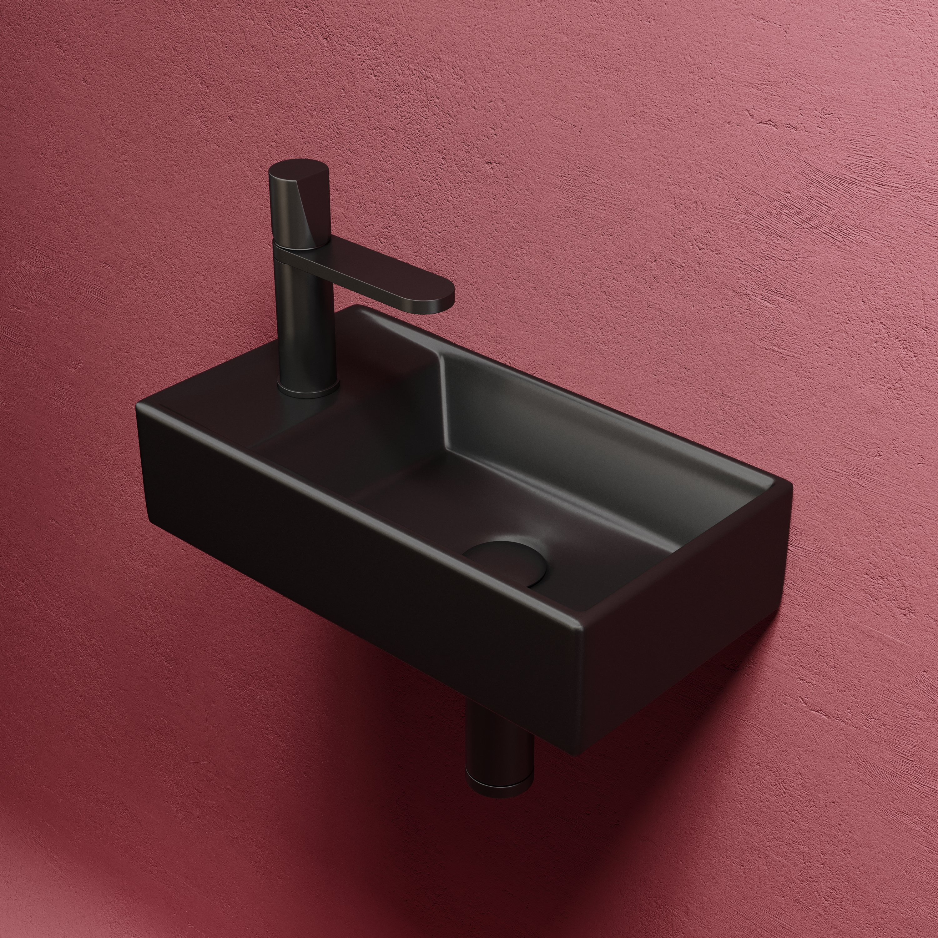 Раковина подвесная 40см Ceramica Nova Element CN6051RMB черный матовый