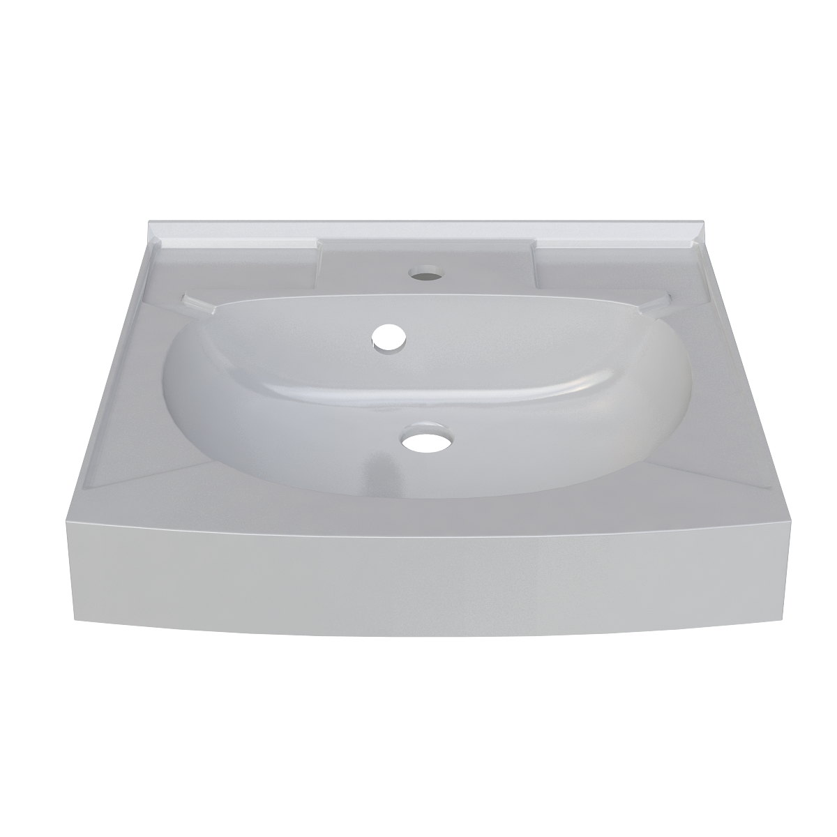 Раковина над стиральной машиной KOMPAKT 500х500 с кронштейнами и сливной системой Altasan