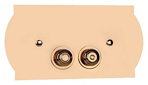 Кнопка смыва TW TW300.3oro золотой