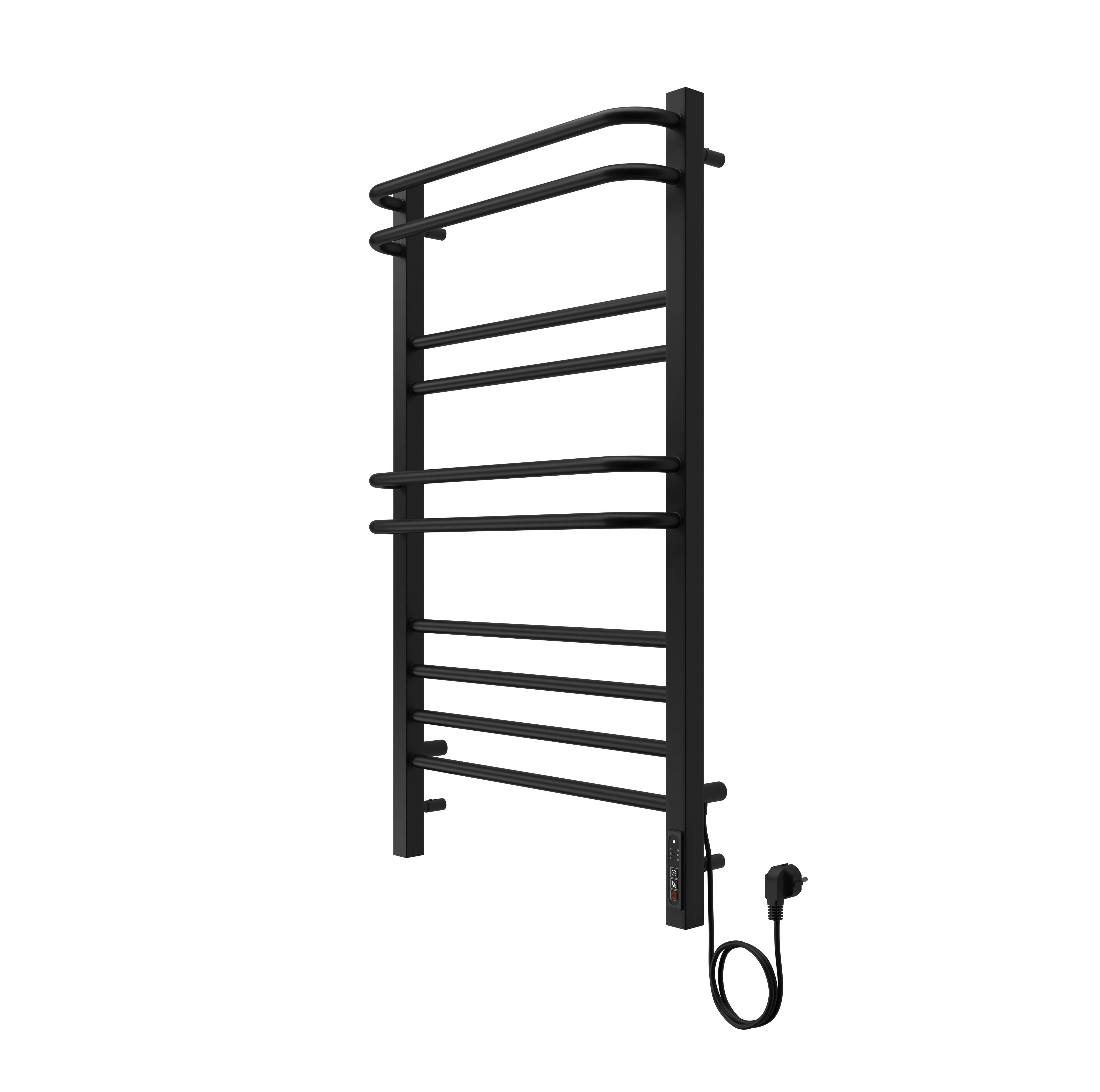 Полотенцесушитель элекрический Aquatek Бетта 90х50 черный матовый