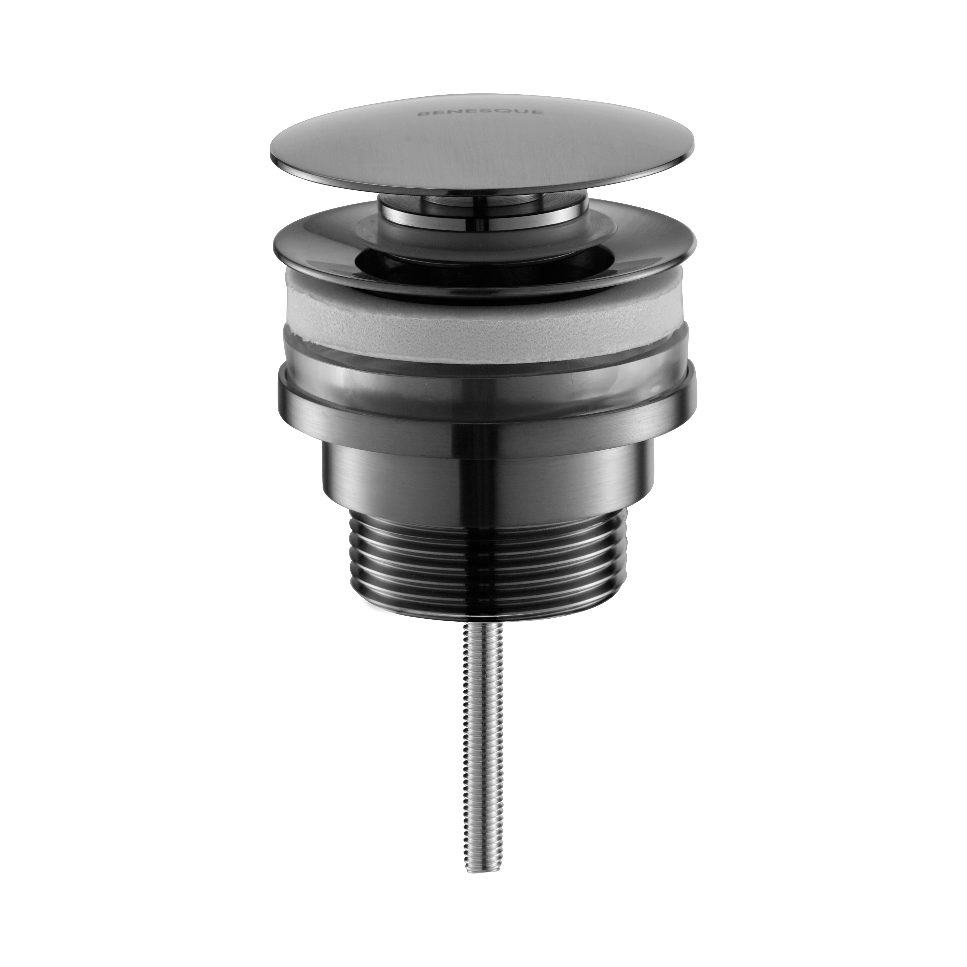 Донный клапан универсальный Benesque 39010203 черный брашированный