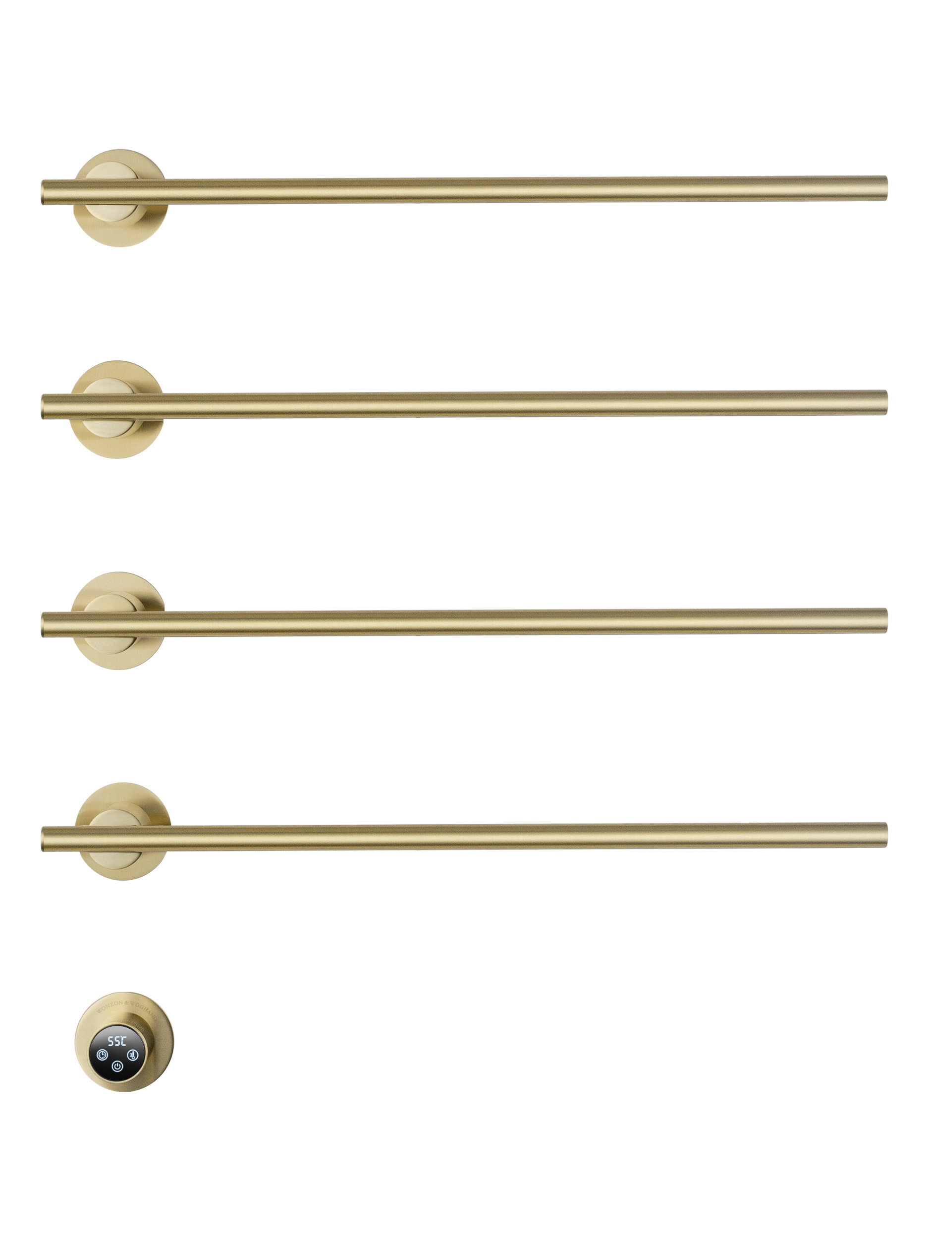 Полотенцесушитель электрический встраиваемый WONZON & WOGHAND DORTMUND, Брашированное золото (WW-A364-BG)