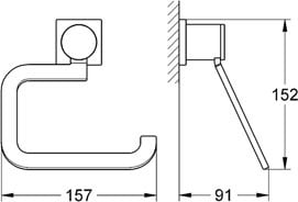 Держатель туалетной бумаги Grohe Allure 40279000 Хром