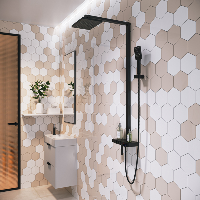 Душевая стойка Timo Torne SX-4310/03 черный матовый