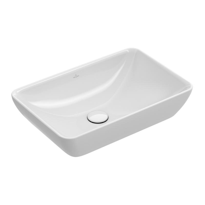 Раковина накладная 55см Villeroy & Boch Venticello 411355R1 alpin с покрытием CeramicPlus