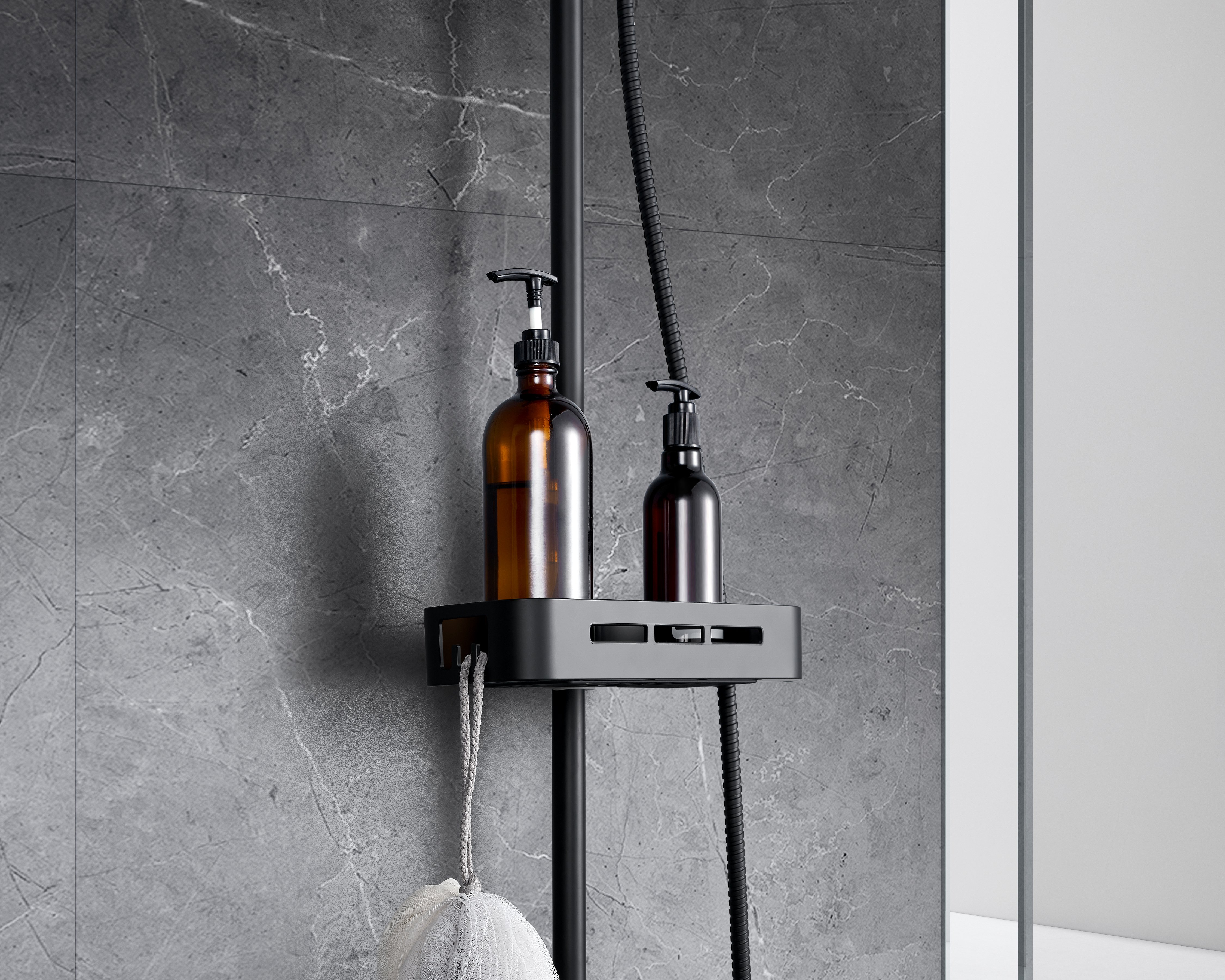 Душевая стойка Lemark Tropic LM7002BL черный