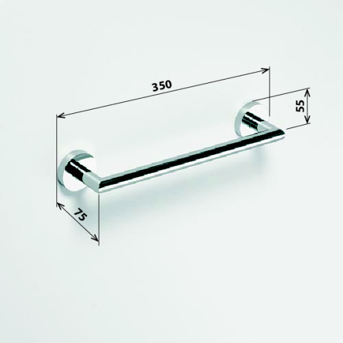 Поручень для ванной Bemeta Omega 104307611 Глянец