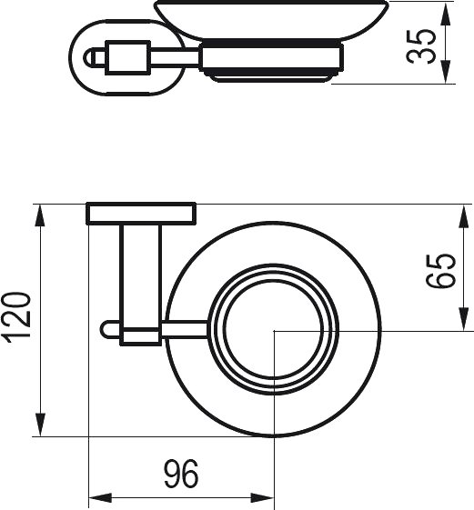 Держатель с мыльницей Ravak Chrome CR 200.00 Хром