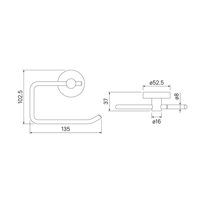 Держатель туалетной бумаги IDDIS Sena SENSS00i43 хром