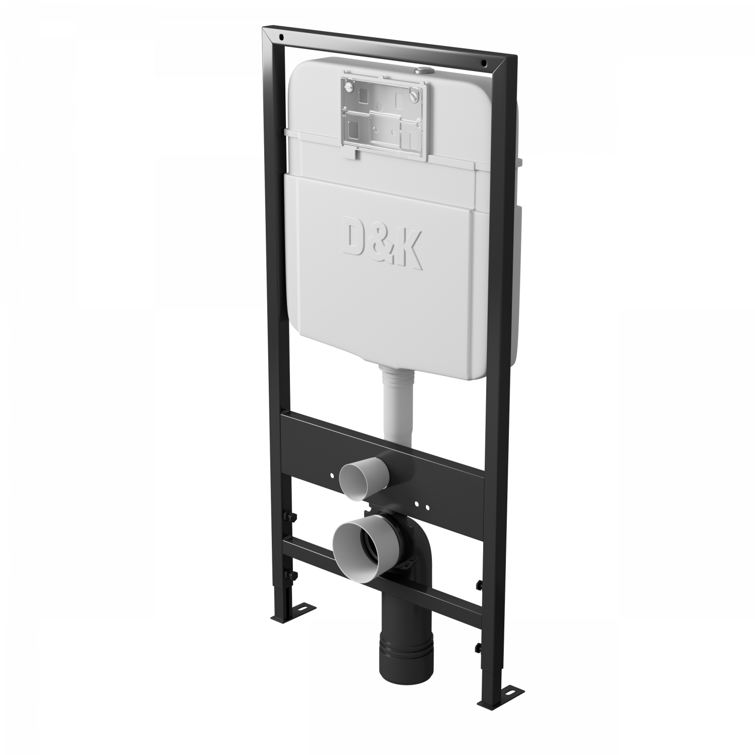 Комплект (инсталляция + унитаз + клавиша смыва) D&K Quadro DS1511602 белый