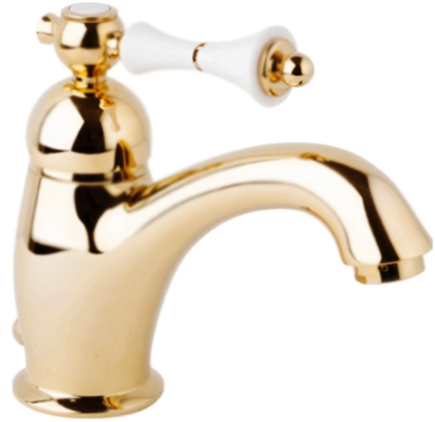 Смеситель для раковины Cezares Margot MARGOT-LSM1-01-Bi/A Хром/белый