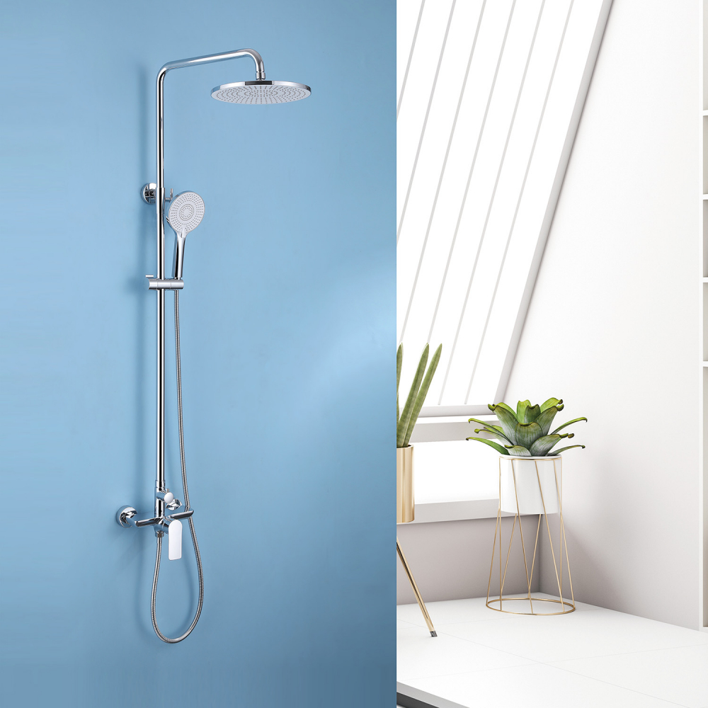 Душевая стойка со смесителем ABBER AF8020 хром